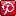 Pixel art Pinterest icon.